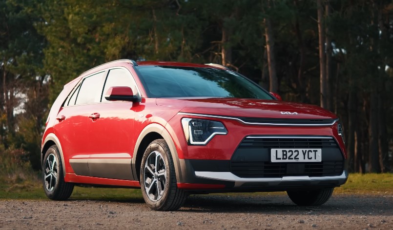 Red Kia Niro Hybrid