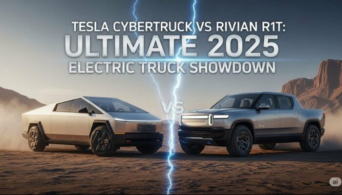 Tesla Cybertruck vs Rivian R1T – Electric Truck Showdown