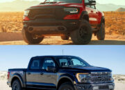 2025 Ram 1500 TRX vs Ford F-150 Raptor R – V8 Madness