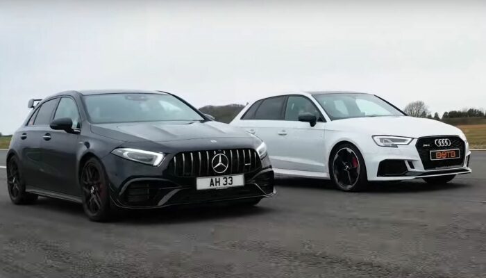 2026 Audi RS3 vs Mercedes-AMG CLA 45 – Drag Race